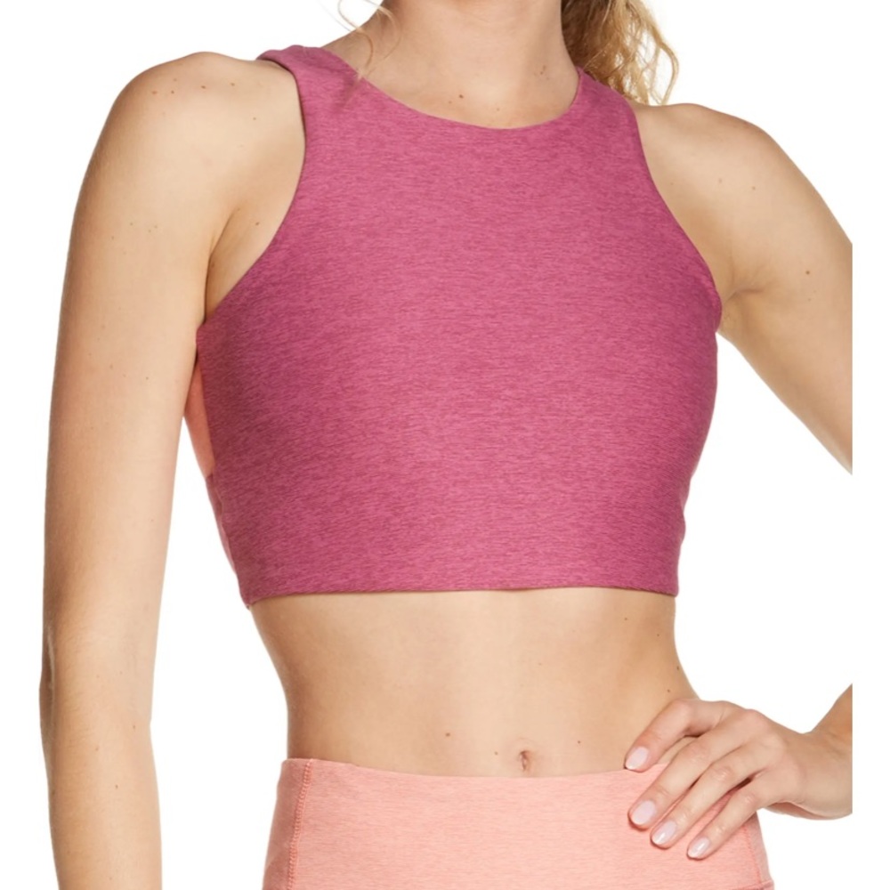 Outdoor Voices Venus Crop Top in Merlot/Mellow/Nectarine